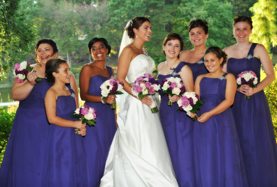 Bride with Bridesmaids